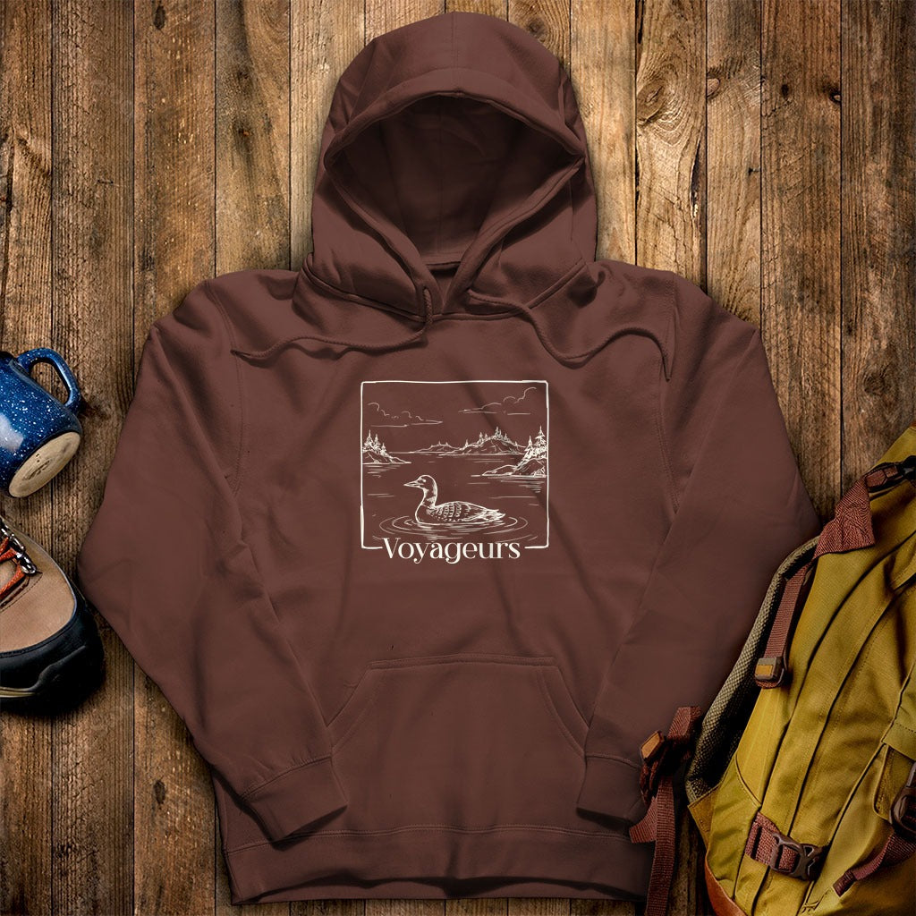 Voyageurs Line Drawing Hoodie