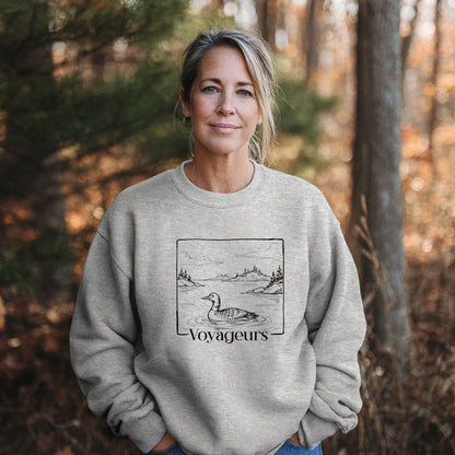 Voyageurs Line Drawing Crewneck Sweatshirt