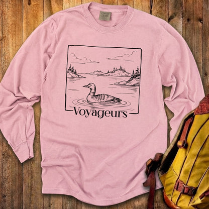 Voyageurs Line Drawing Premium Long Sleeve