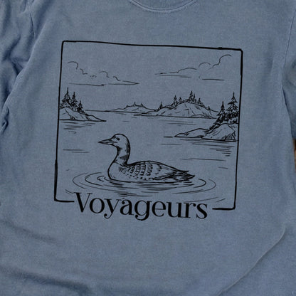 Voyageurs Line Drawing Premium Long Sleeve