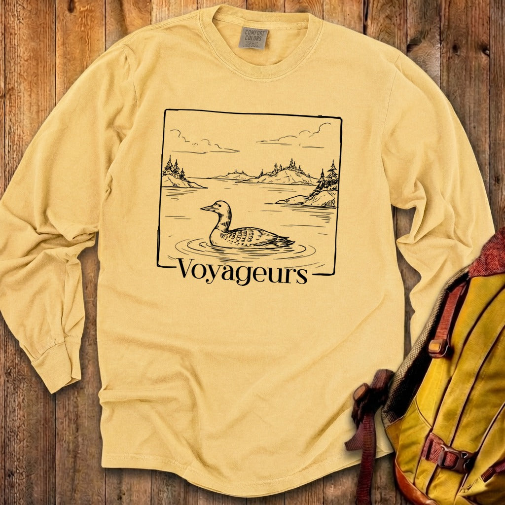 Voyageurs Line Drawing Premium Long Sleeve