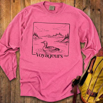 Voyageurs Line Drawing Premium Long Sleeve