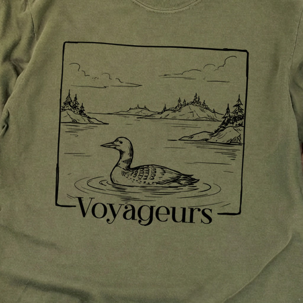 Voyageurs Line Drawing Premium Long Sleeve