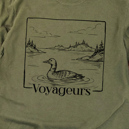 Voyageurs Line Drawing Premium Long Sleeve