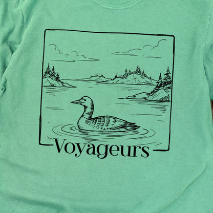 Voyageurs Line Drawing Premium Long Sleeve