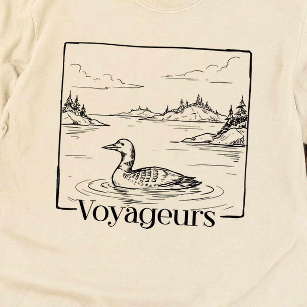 Voyageurs Line Drawing Premium Long Sleeve