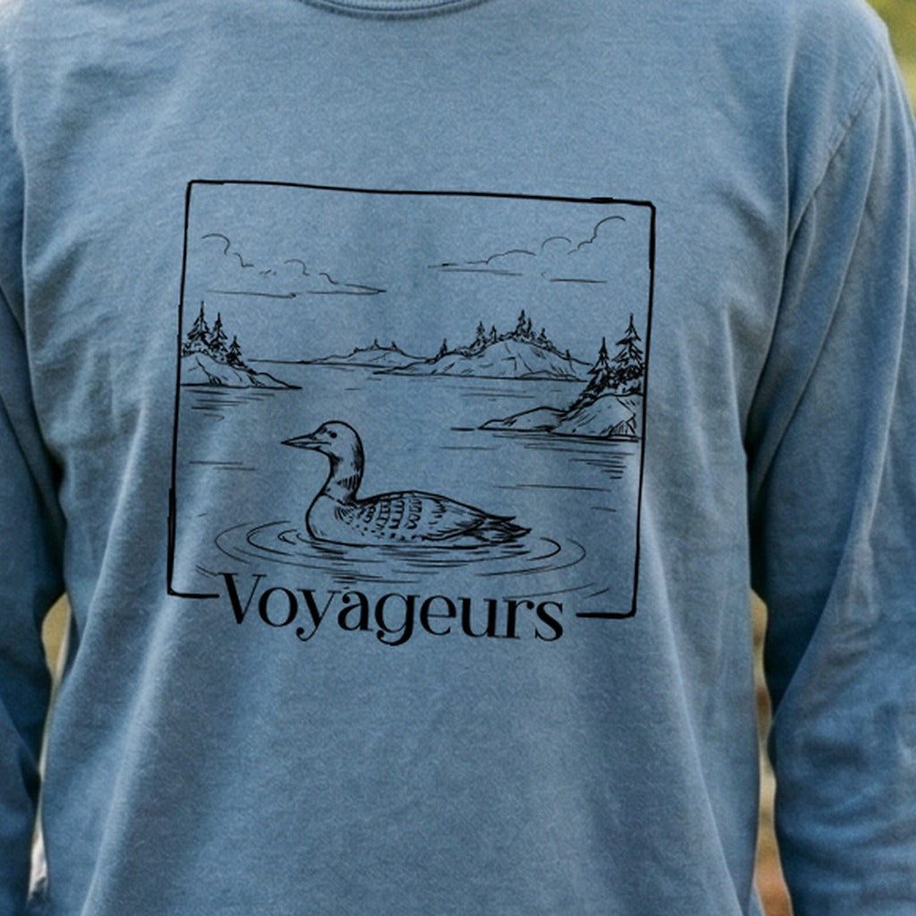 Voyageurs Line Drawing Premium Long Sleeve