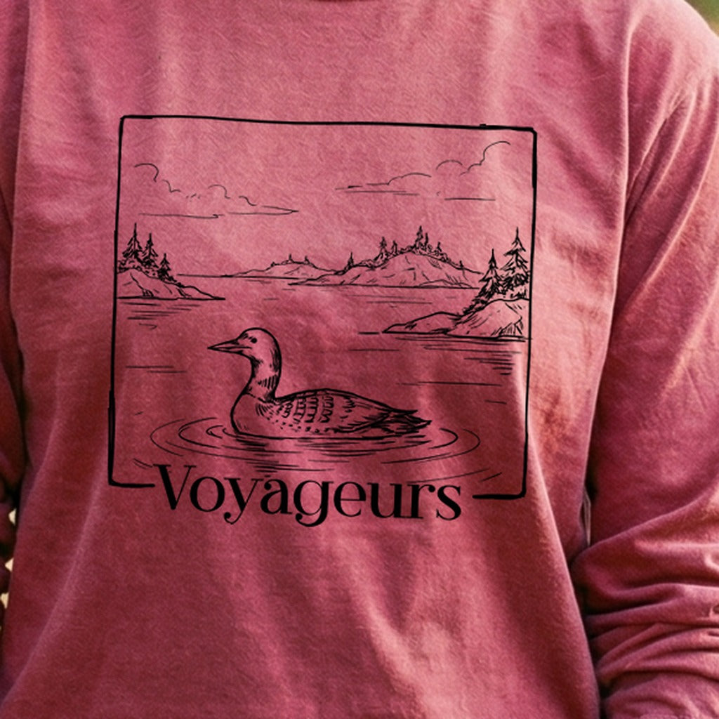 Voyageurs Line Drawing Premium Long Sleeve