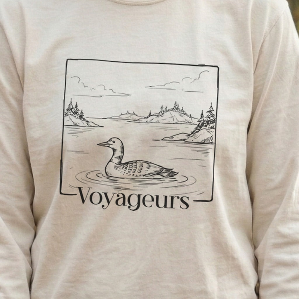 Voyageurs Line Drawing Premium Long Sleeve