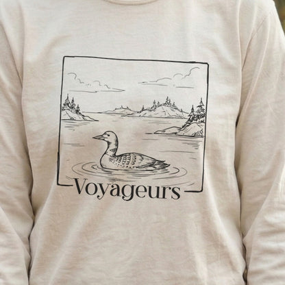 Voyageurs Line Drawing Premium Long Sleeve