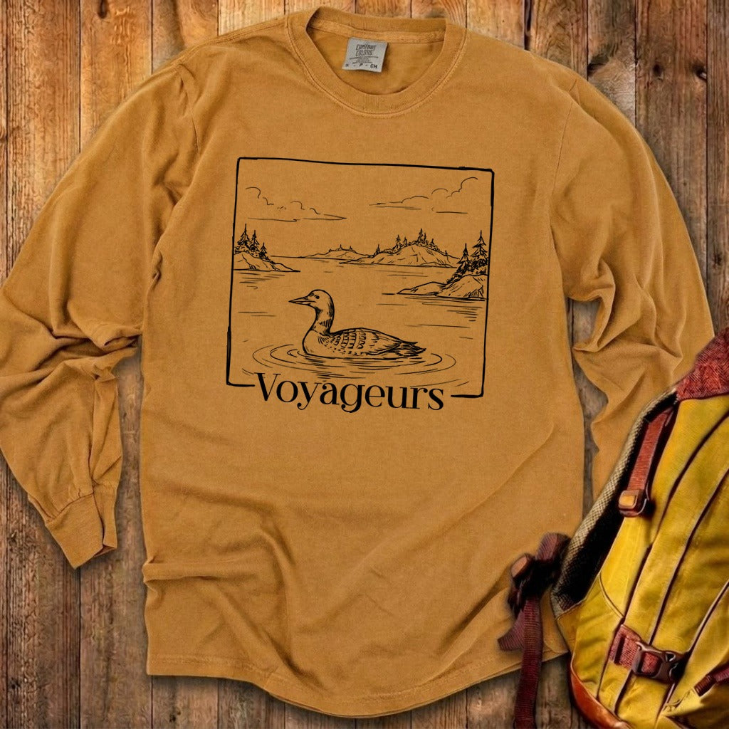 Voyageurs Line Drawing Premium Long Sleeve