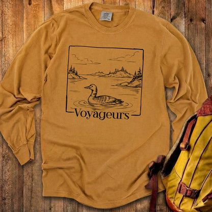 Voyageurs Line Drawing Premium Long Sleeve
