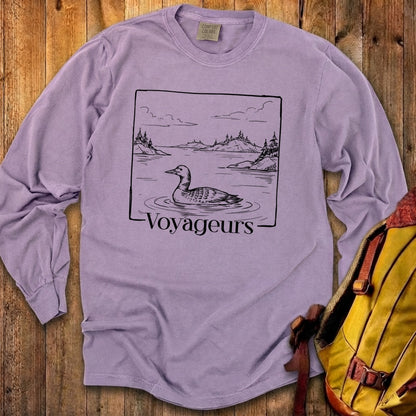 Voyageurs Line Drawing Premium Long Sleeve