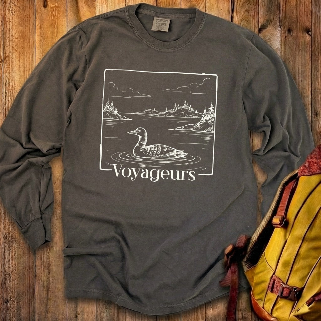 Voyageurs Line Drawing Premium Long Sleeve