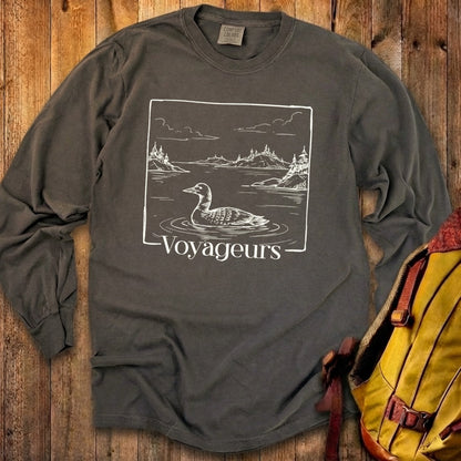 Voyageurs Line Drawing Premium Long Sleeve