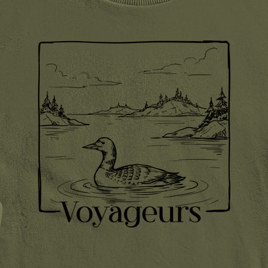 Voyageurs Line Drawing Crewneck Sweatshirt