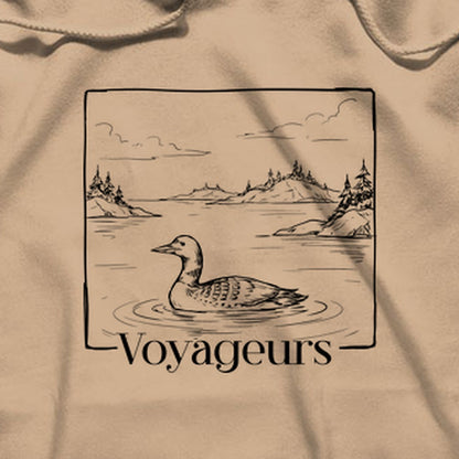 Voyageurs Line Drawing Hoodie