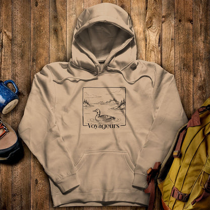 Voyageurs Line Drawing Hoodie