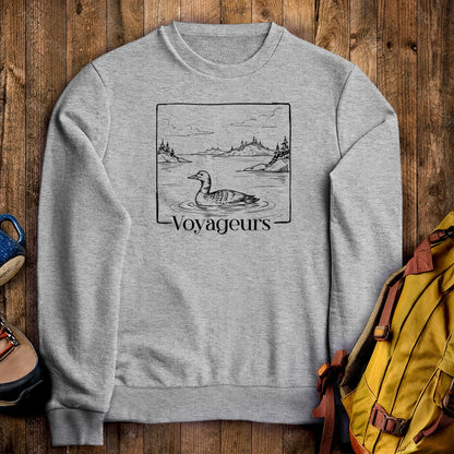 Voyageurs Line Drawing Crewneck Sweatshirt