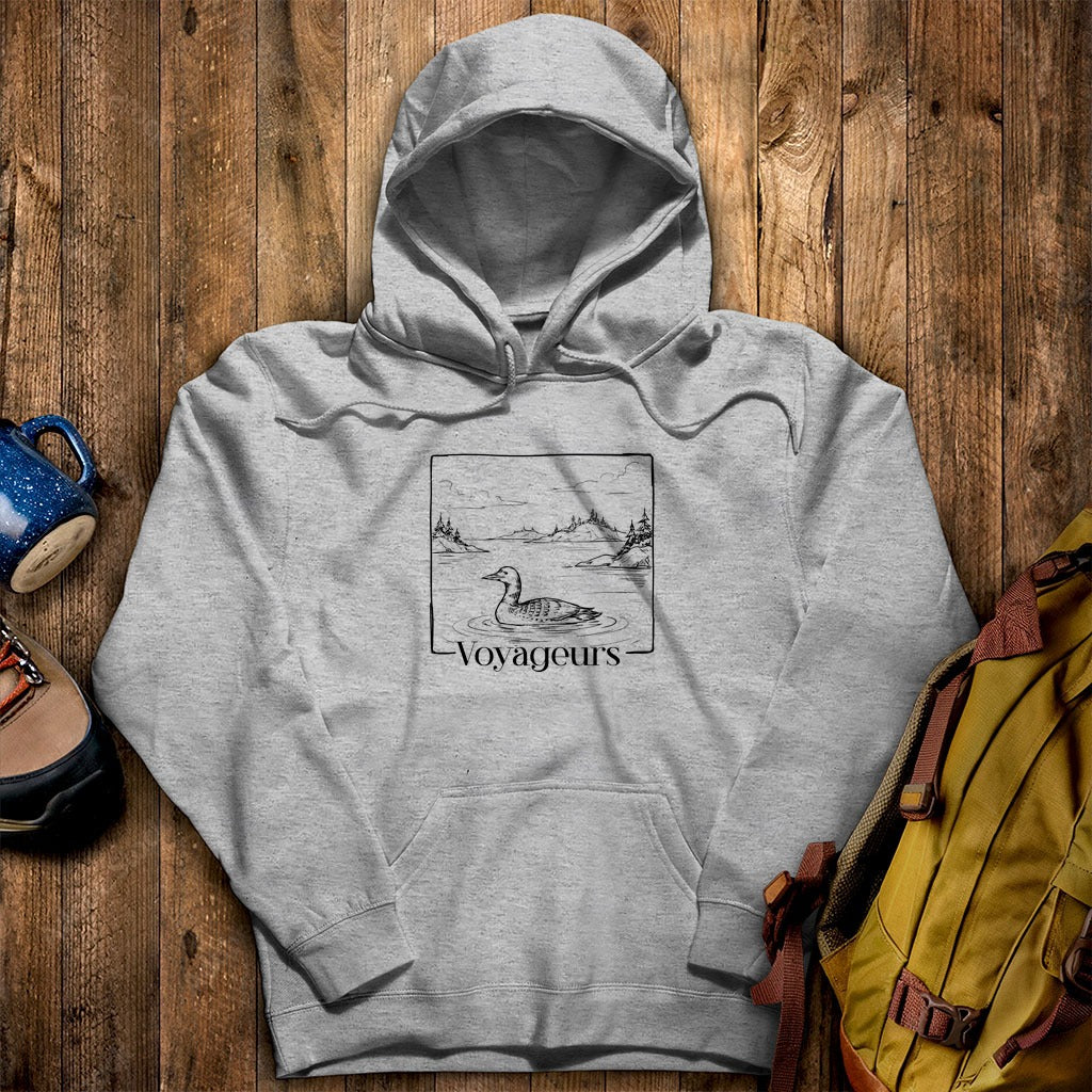 Voyageurs Line Drawing Hoodie