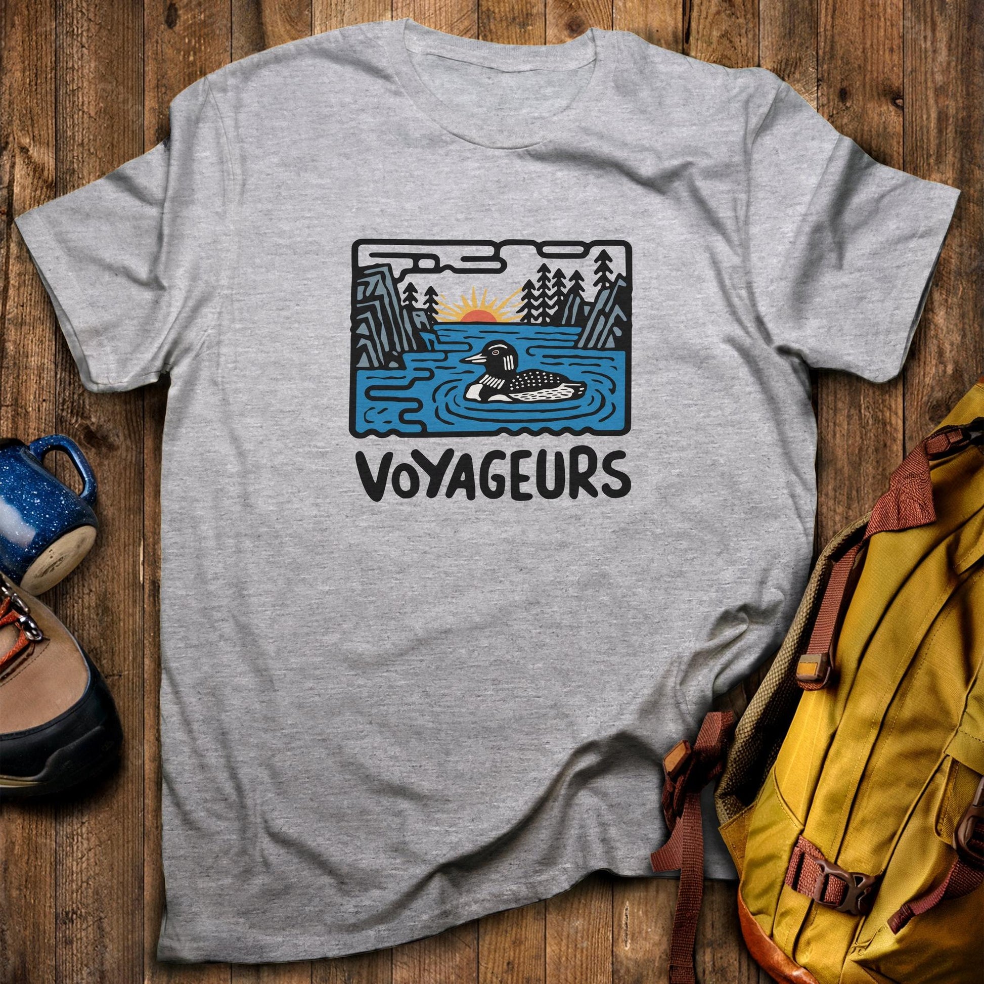 Voyageurs National Park T-Shirt Sport Grey Adventure and Outdoors Themed T-Shirt