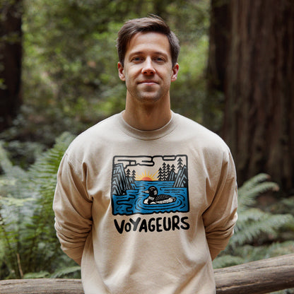 Voyageurs National Park Crewneck Sweatshirt Adventure and Outdoors Themed Sweatshirt