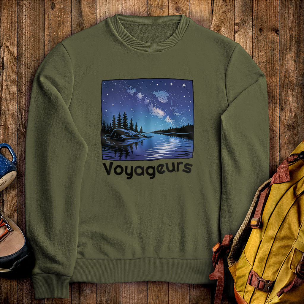 Voyageurs National Park at Night Crewneck Sweatshirt