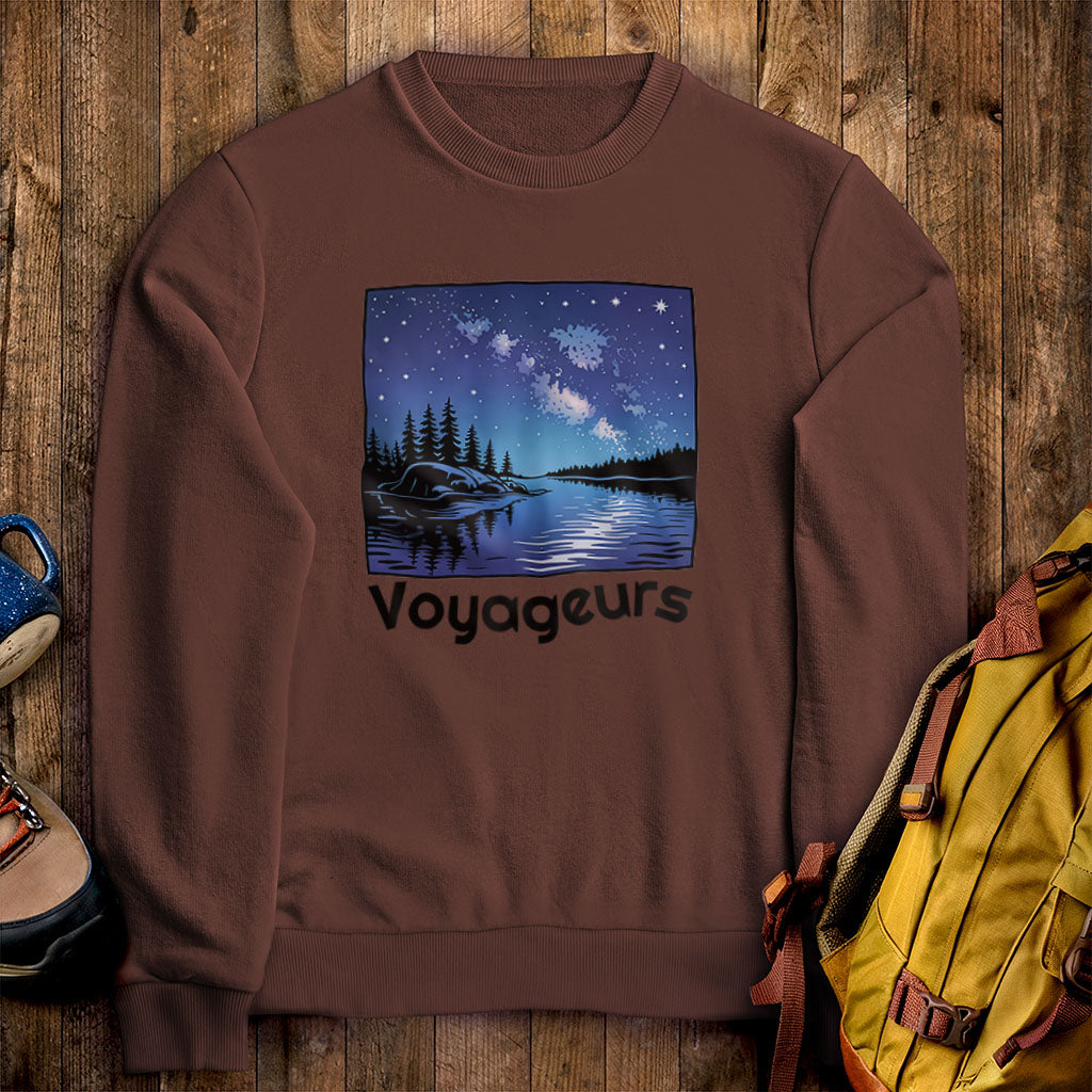 Voyageurs National Park at Night Crewneck Sweatshirt