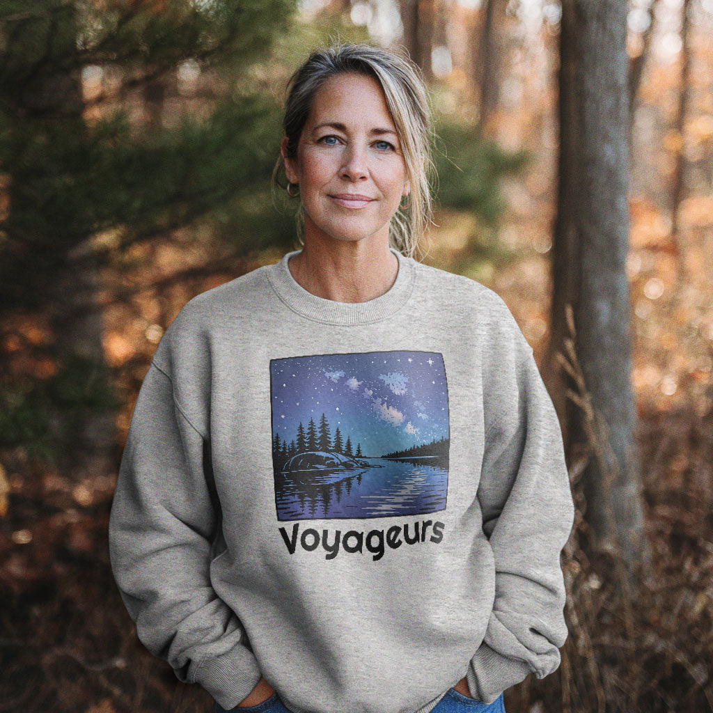 Voyageurs National Park at Night Crewneck Sweatshirt