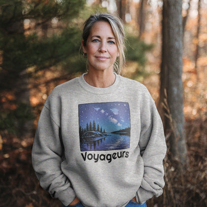 Voyageurs National Park at Night Crewneck Sweatshirt