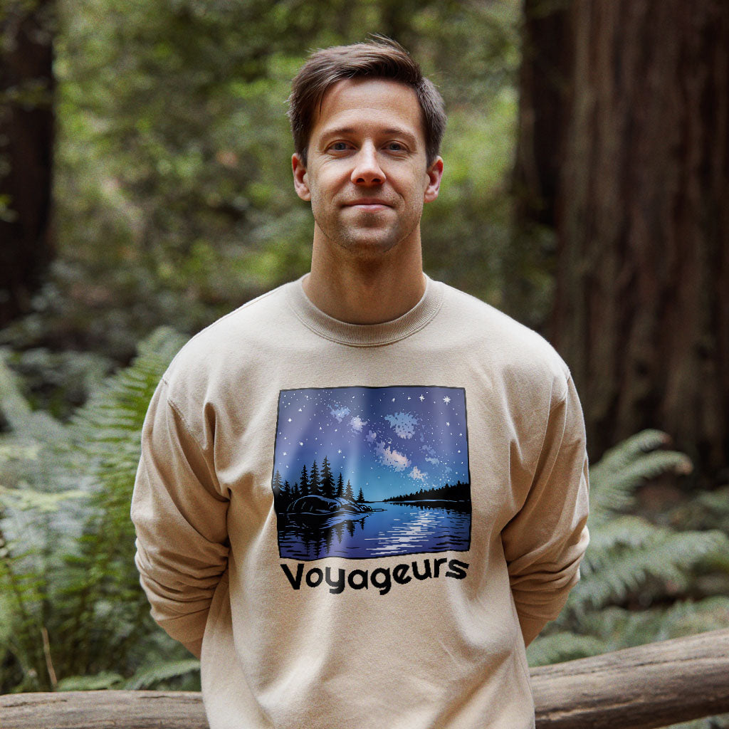 Voyageurs National Park at Night Crewneck Sweatshirt