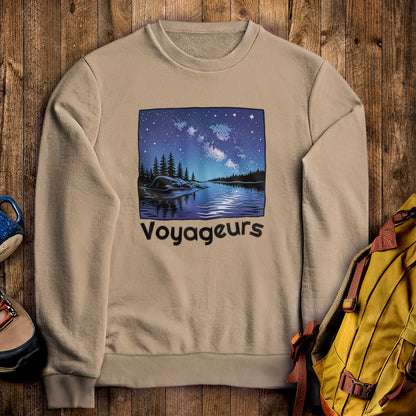 Voyageurs National Park at Night Crewneck Sweatshirt