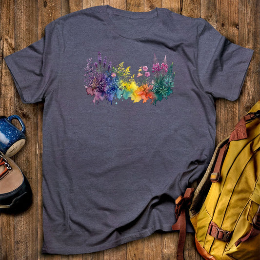 Watercolor Acadia Wildflowers T-Shirt