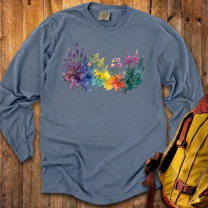 Watercolor Acadia Wildflowers Premium Long Sleeve