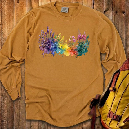Watercolor Acadia Wildflowers Premium Long Sleeve