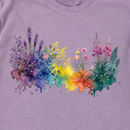 Watercolor Acadia Wildflowers Premium Long Sleeve