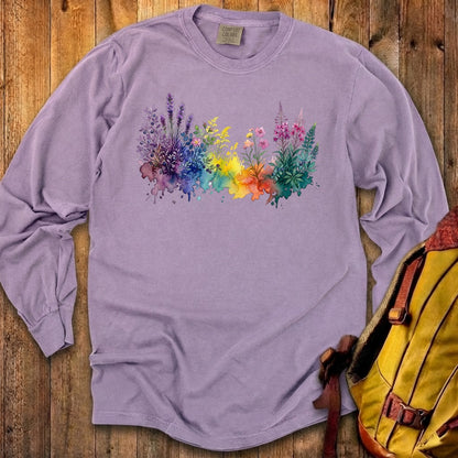 Watercolor Acadia Wildflowers Premium Long Sleeve