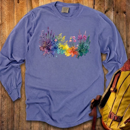 Watercolor Acadia Wildflowers Premium Long Sleeve