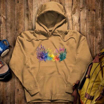 Watercolor Acadia Wildflowers Hoodie