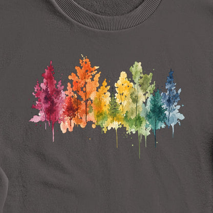Watercolor Autumn Trees Crewneck Sweatshirt