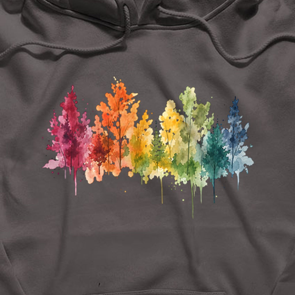 Watercolor Autumn Trees Hoodie