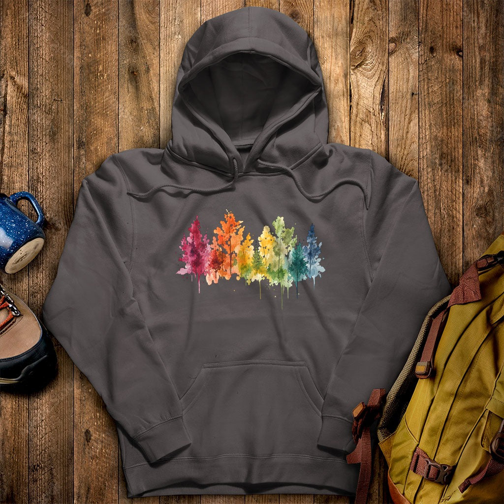 Watercolor Autumn Trees Hoodie
