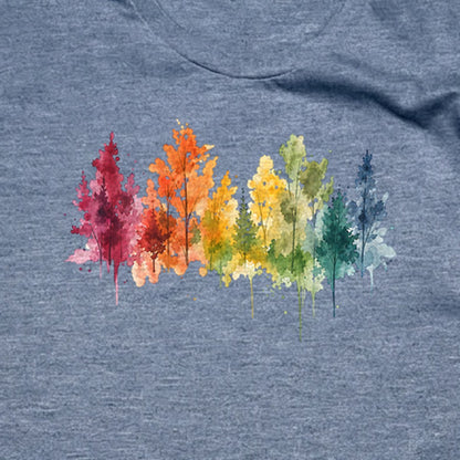 Watercolor Autumn Trees T-Shirt