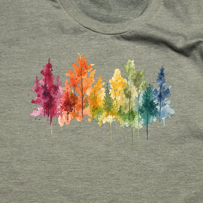 Watercolor Autumn Trees T-Shirt