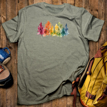 Watercolor Autumn Trees T-Shirt