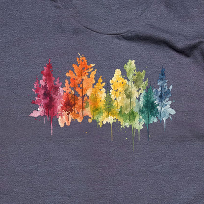 Watercolor Autumn Trees T-Shirt