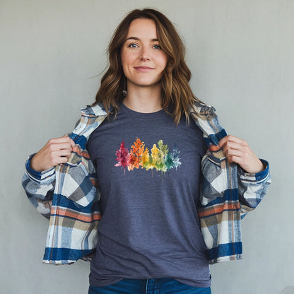 Watercolor Autumn Trees T-Shirt