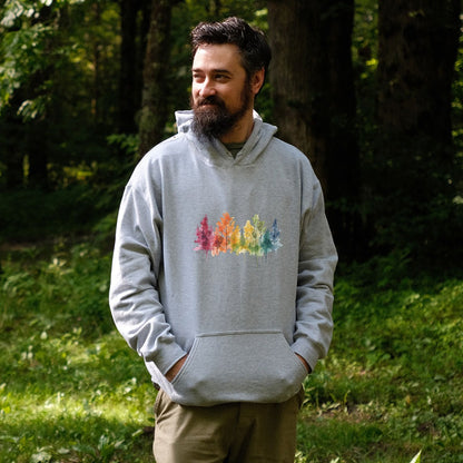Watercolor Autumn Trees Hoodie