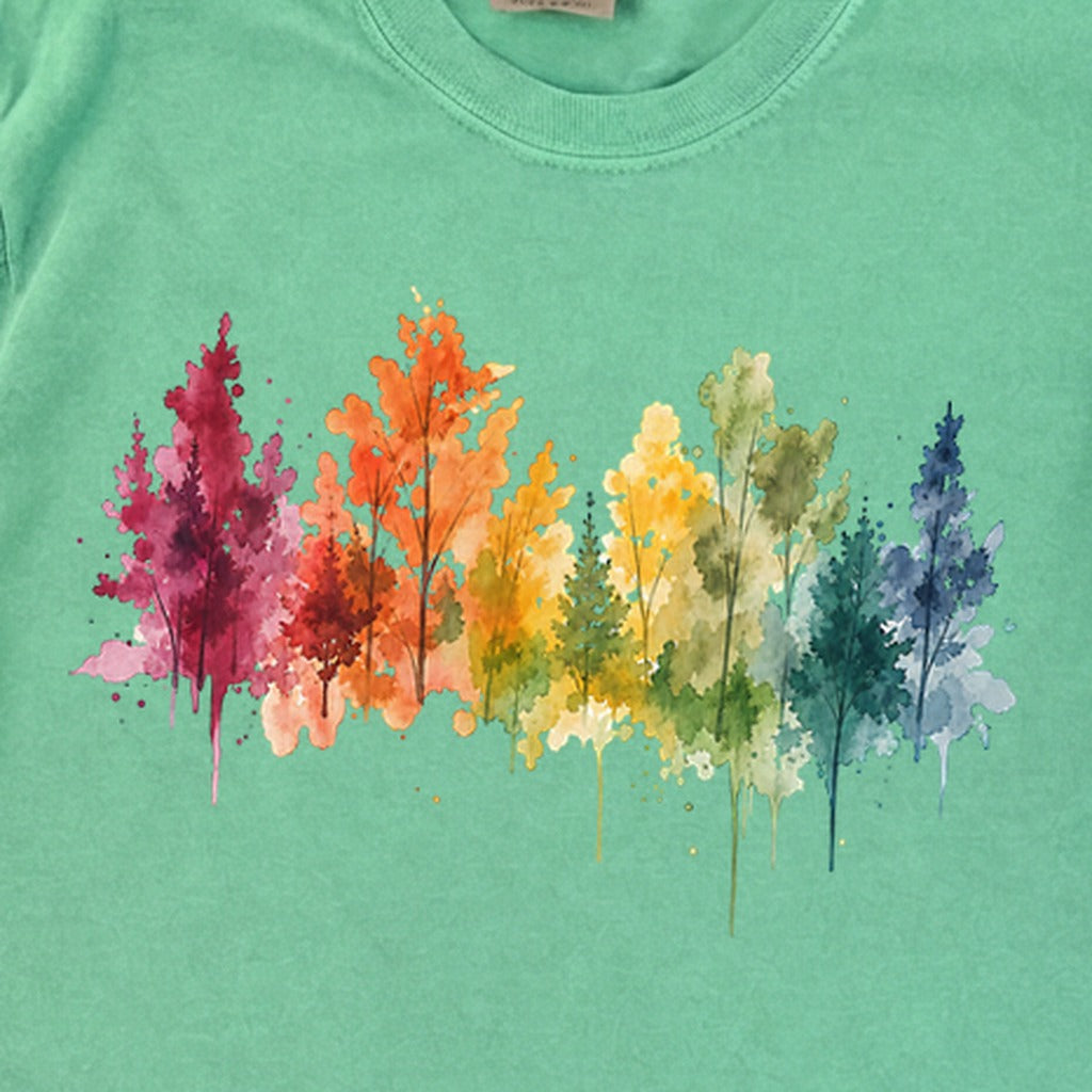 Watercolor Autumn Trees Premium Long Sleeve