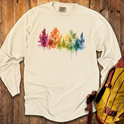 Watercolor Autumn Trees Premium Long Sleeve